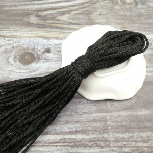 Polyester 5mm Polyester Snare, Black, (10 metres/piece) - Img 1