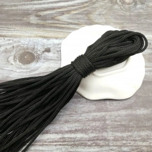 Polyester 5mm Polyester Snare, Black, (10 metres/piece)
