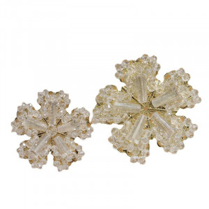Snowflake Applications with Button Beads, (2 pieces/set) - Img 2