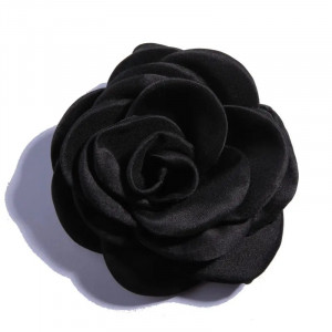 Trandafiri Decorativi din Satin, 9.5 cm (5 bucati/set) - Img 4