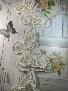 3D Embroidered Butterflies Tape, 6 cm - Img 4