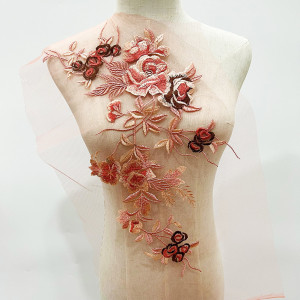 Aplicatie Brodata Flori, 21 x 49 cm