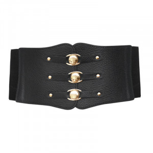 Corset Belt, Black, Elastic - Img 1