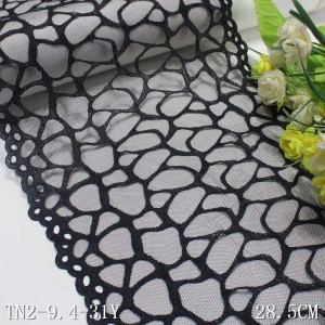 Embroidered Black Lace , 28.5 cm - Img 3