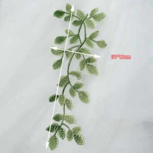 Embroidered Leaf Applications (2 pieces/set) - Img 2