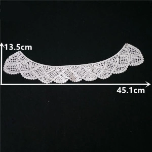 Embroidered White Collar, 45 x 13cm - Img 2