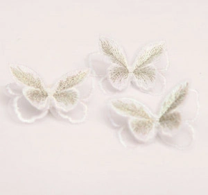 Embroidery Lurex Butterflies (per piece) - Img 4