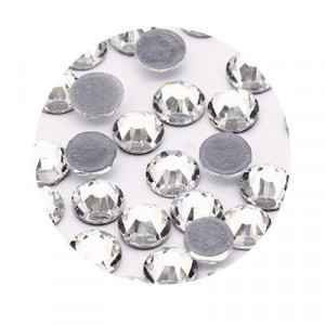 Hot-Fix Glass Crystals, SS10/SS12/SS16/SS20/SS30, Crystal, (1440bits/package-288bits/package)