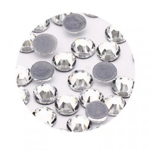 Hot-Fix Glass Crystals, SS10/SS12/SS16/SS20/SS30, Crystal, (1440bits/package-288bits/package)