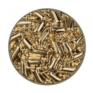 Metal Buttons, Gold, 25mm, (2pcs/set)
