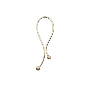 Metal U-shaped accessory for clothes, 91x94mm