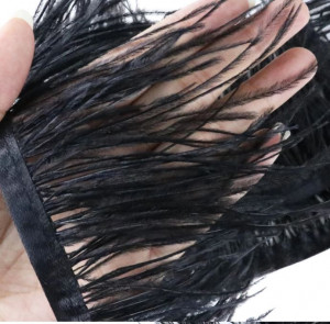 Ostrich Feathers Tape, Black - Img 3
