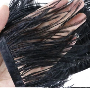 Ostrich Feathers Tape, Black - Img 3