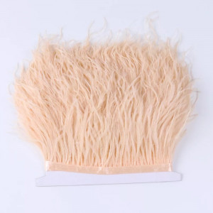 Ostrich Feathers Tape, Salmon