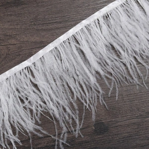 Ostrich Feathers Tape, White - Img 2