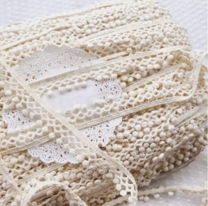 Rhinestones & Pearls Lace, 6.5 cm