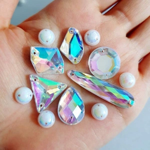 Sewing Stones Set, Pearl, Various Shapes  - Img 2