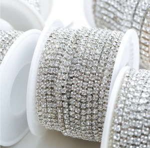 Silver Rhinestones Chain