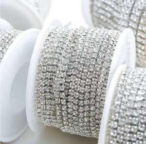 Silver Rhinestones Chain