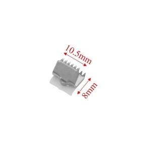 Stainless steel cord end 10.5x8mm (1pc) - Img 3