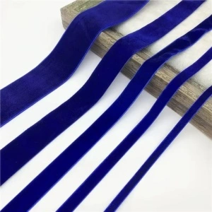 Velvet Ribbon, Imperial Blue, 1cm/2.5cm/4cm