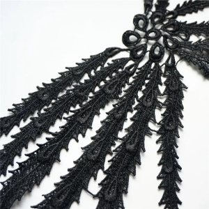 Aplicatie Brodata, Negru, 30x58cm - Img 2