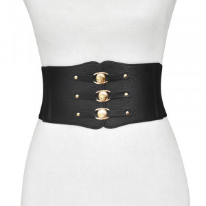 Corset Belt, Black, Elastic - Img 2