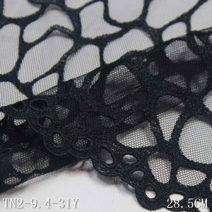 Embroidered Black Lace , 28.5 cm - Img 4