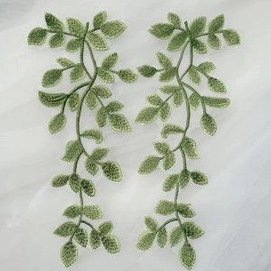 Embroidered Leaf Applications (2 pieces/set) - Img 3