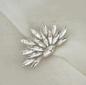 Fan Shape Crystal Appliques