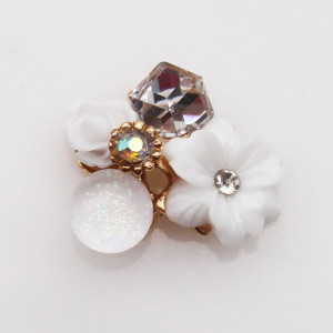 Flower and Crystal Application, 22mm - Img 2