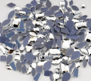 Glass Crystals, Hot-Fix, Various Sizes (50 pcs/set)