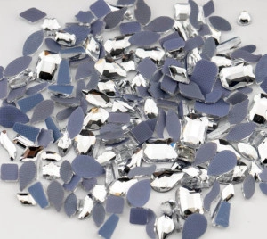 Glass Crystals, Hot-Fix, Various Sizes (50 pcs/set)