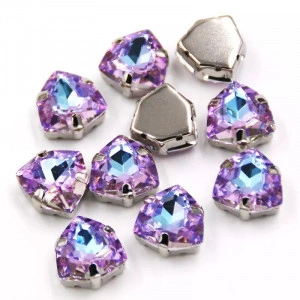 Glass Sewing Stones, 12 mm