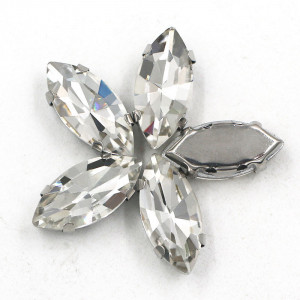 Glass Stitching Crystals, 10mm, Silver Base, (10 pcs/set) - Img 4