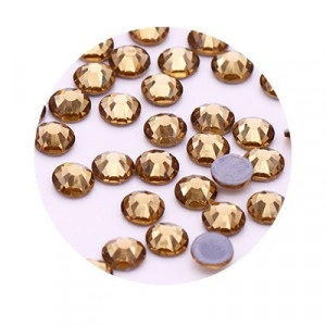 Hot-Fix Glass Crystals, SS10/SS12/SS16/SS20/SS30, Light Yellow, (1440bits/package-288bits/package)