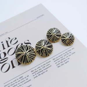 Nasturi Metalici Vintage, Auriu, 23mm ( 5 bucati/set)