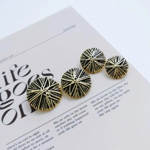 Nasturi Metalici Vintage, Auriu, 23mm ( 5 bucati/set)