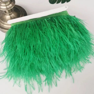 Ostrich Feathers Tape, Green