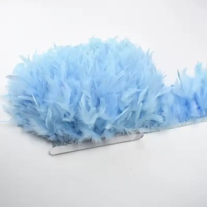 Ostrich Feathers Tape, Light Blue