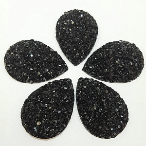 Pietre Negre De Cusut, Lacrima, (5 bucati/set)
