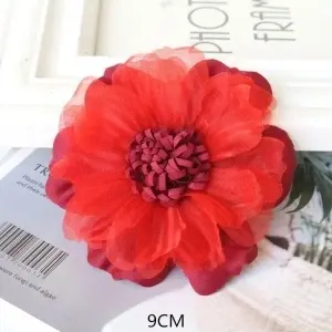 Satin Flowers Set, Burgundy (6 Pieces/Set) - Img 5