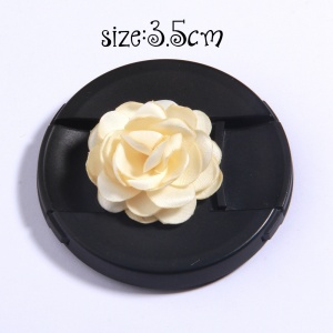 Satin Flowers Set, Cream (6 Pieces/Set) - Img 4