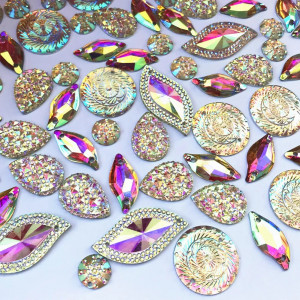 Sewing Stones AB, Acrylic, (50 pieces/set)