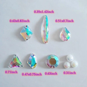 Sewing Stones Set, Pearl, Various Shapes  - Img 3
