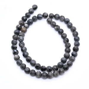 Sirag Labradorit 4mm, Negru (38 cm)