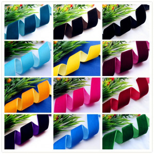 Velour ribbon, 1 cm
