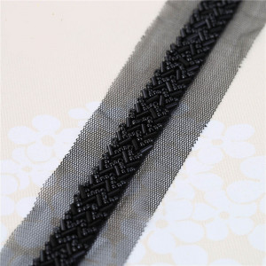 Black Beads Lacing Tape, 1.8 cm