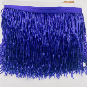 Blue Beads Fringes, 20 cm - Img 2