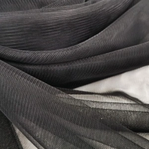 Elastic Tulle Fabric, Width 3m, Black - Img 2